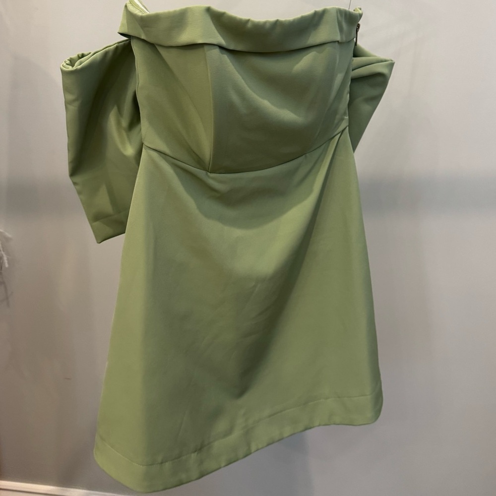 Sage Bow Back Romper - Picture 2 of 5